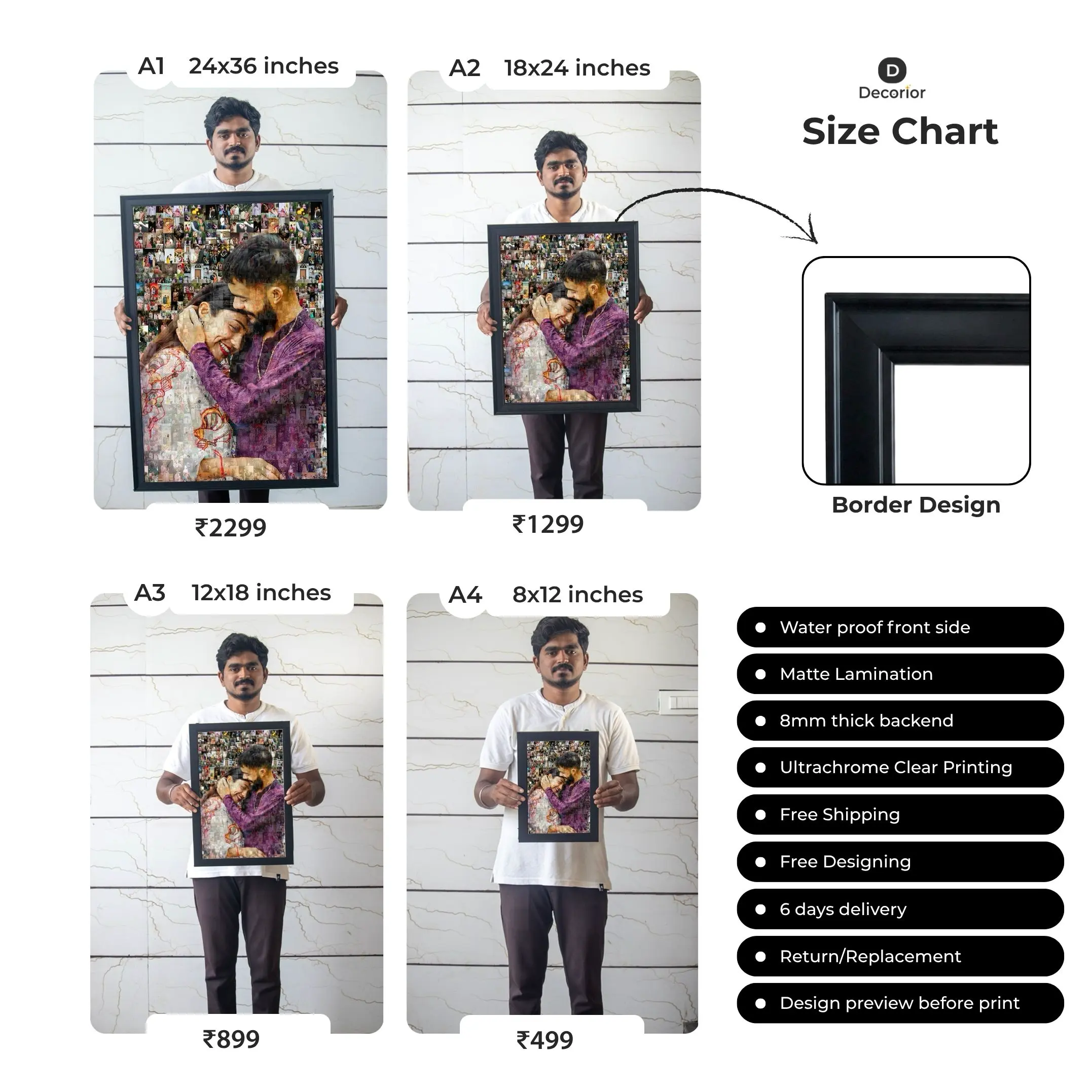 Mosaic Photo Frame - Image 2