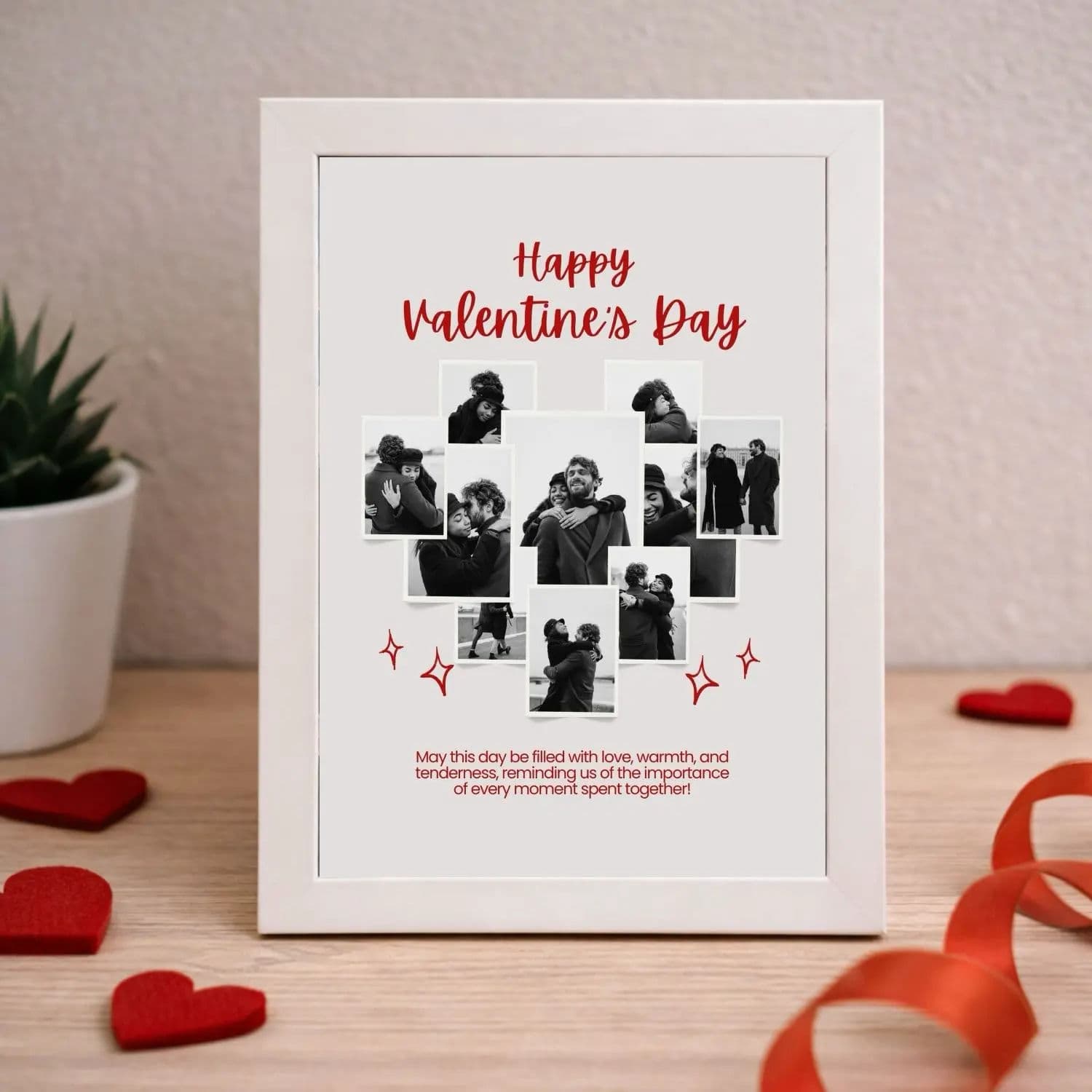 Valentines Day Frame - Heart Collage - Image 1