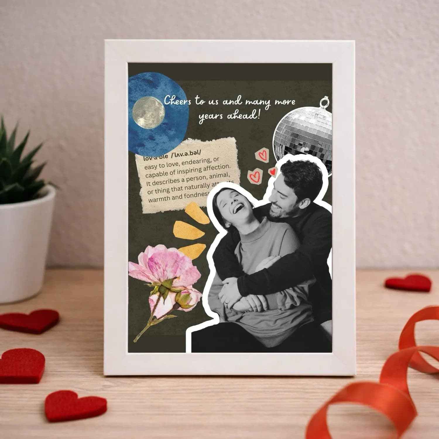 Valentines Day Frame - Photo, Wishes - Image 1