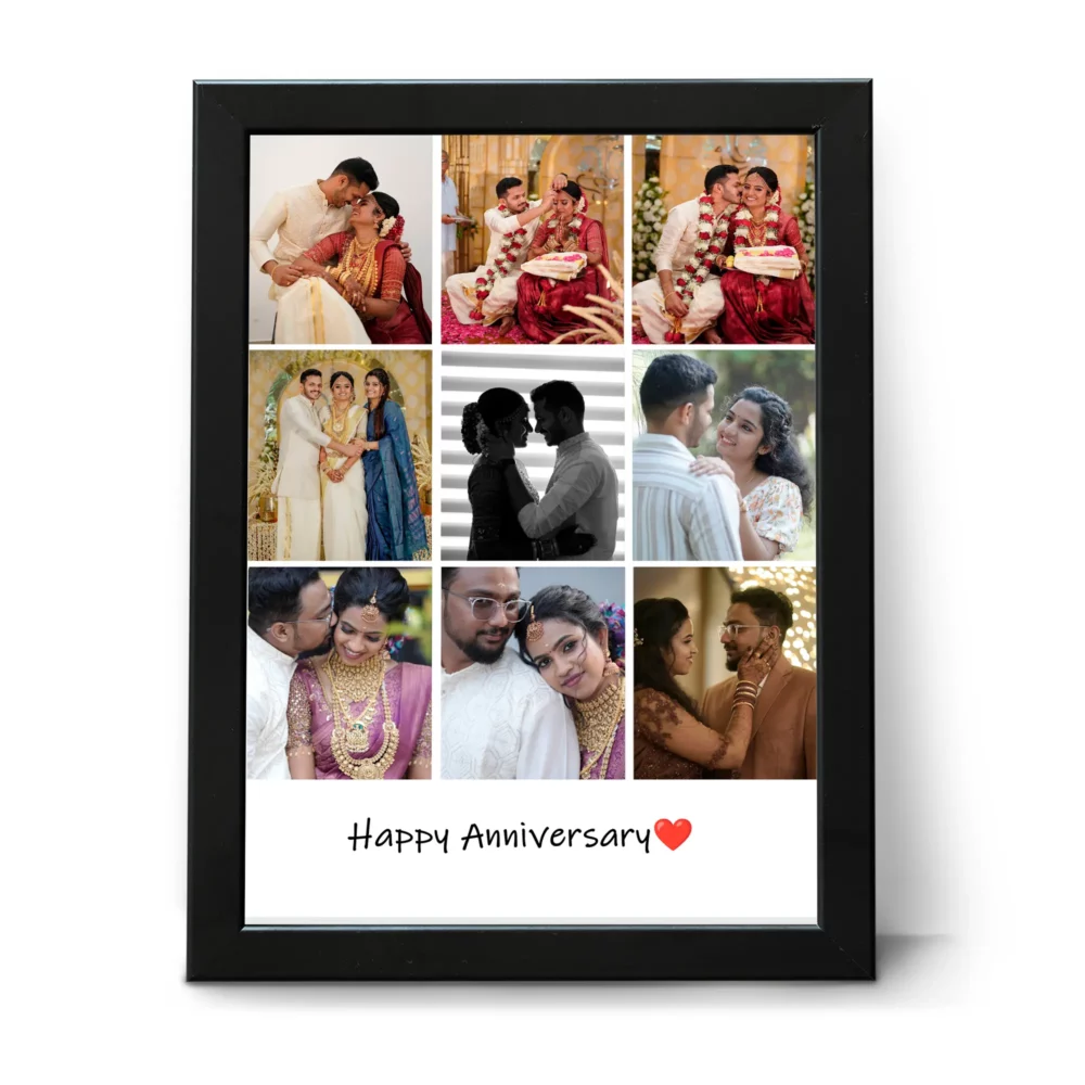 Anniversary Collage Frame with Custom Text
