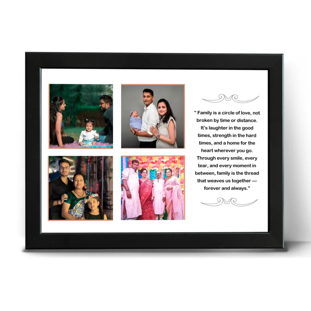 Family Collage Frame with Custom Text